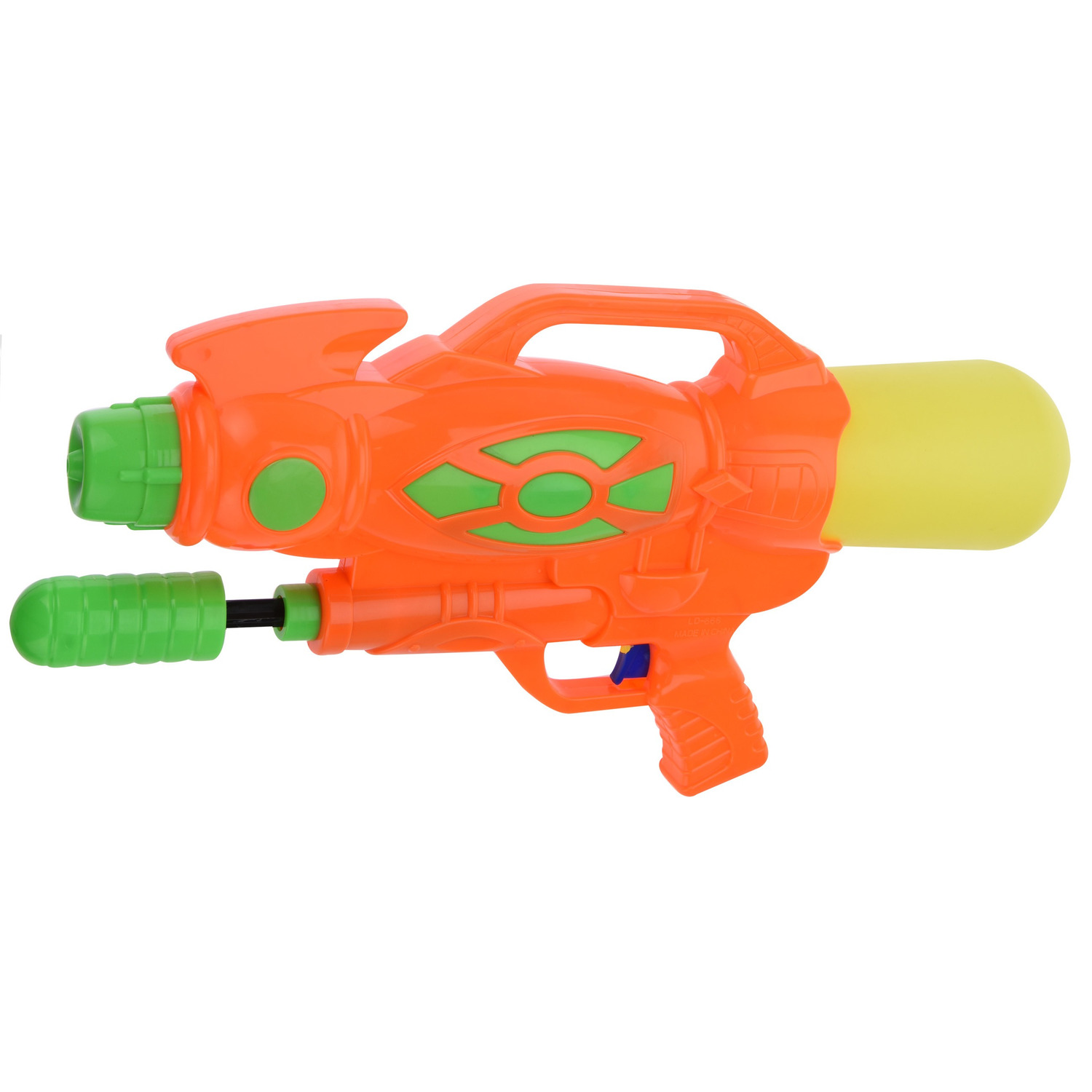 1x Waterpistool-waterpistolen 47 cm oranje met pomp