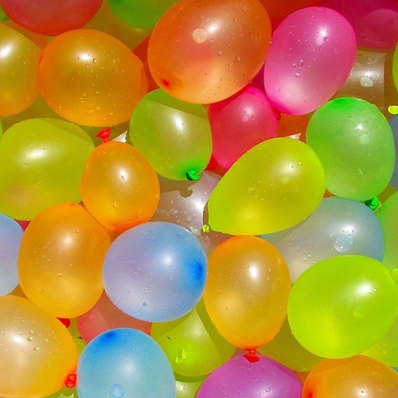 24x gekleurde waterballonnen met pomp en hulpstukje