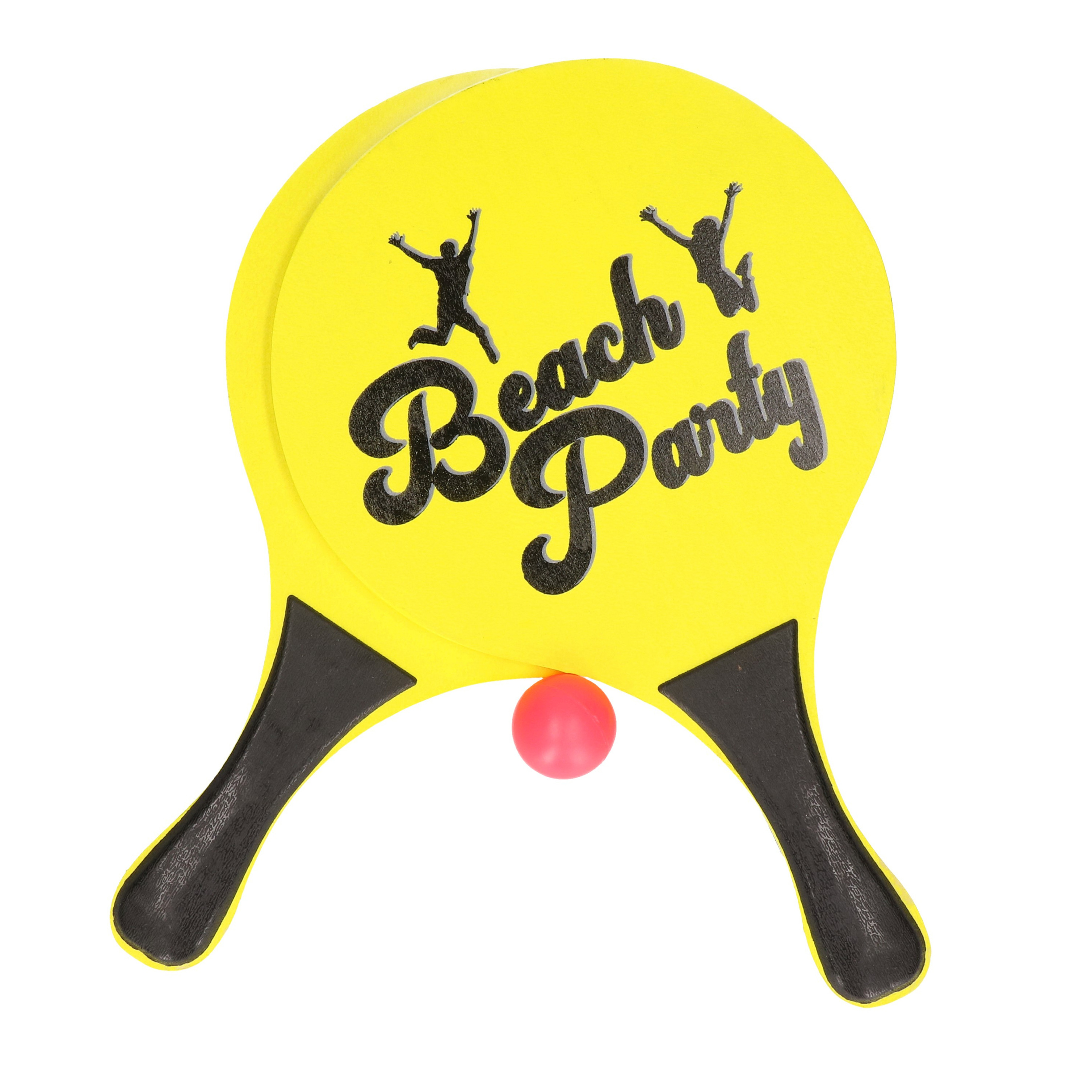 Actief speelgoed tennis-beachball setje geel