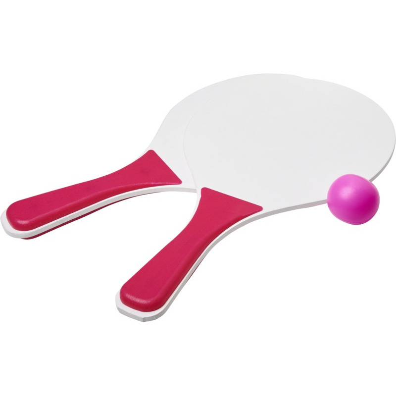 Actief speelgoed tennis-beachball setje roze-wit