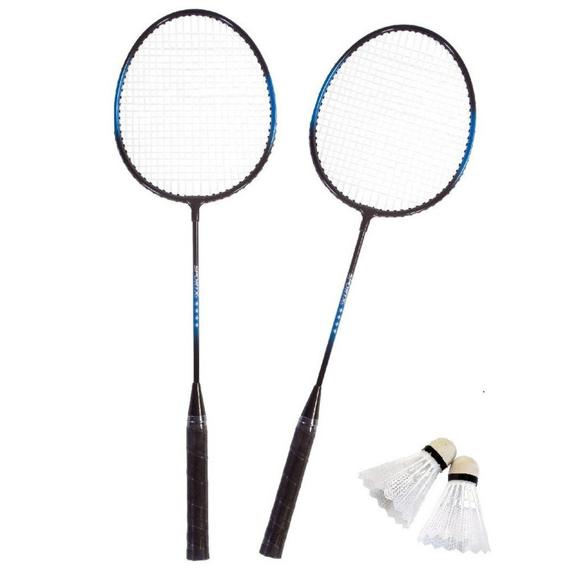 Badmintonset blauw-zwart 5-delig 66 cm