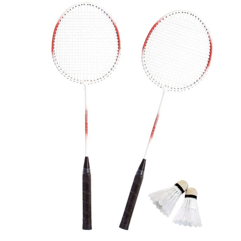 Badmintonset rood-wit 5-delig 66 cm