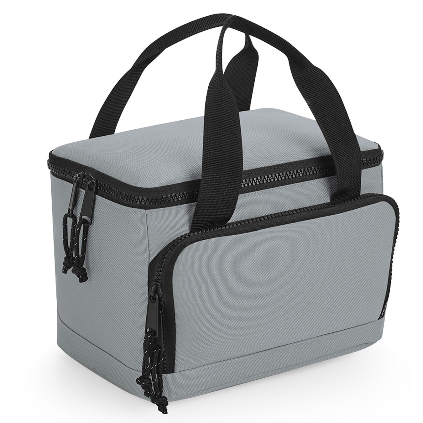 Bagbase koeltasje-lunch tas model Compact 24 x 17 x 17 cm 2 vakken grijs-zwart klein model