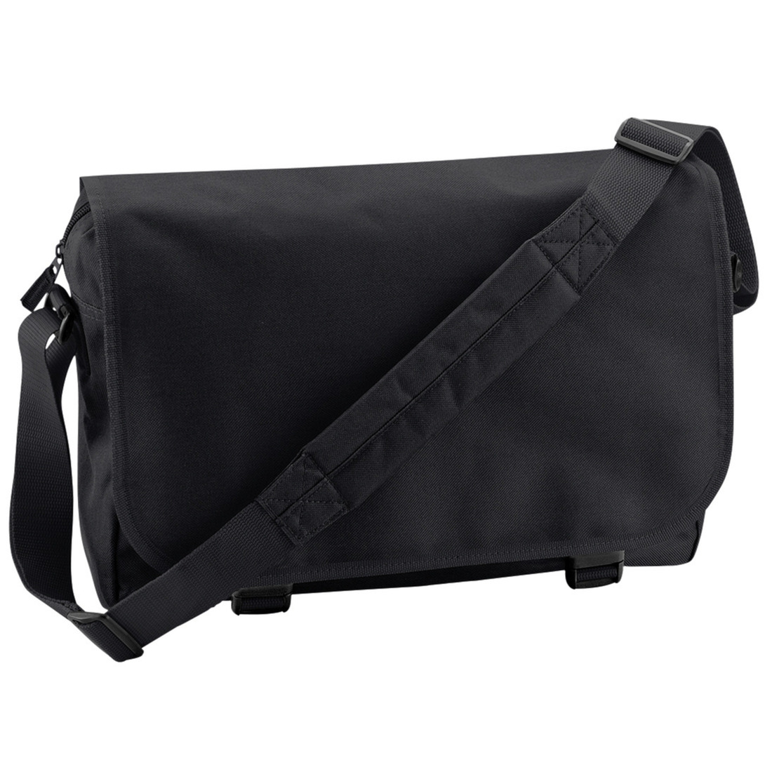 Bagbase Schoudertas-Messenger bag zwart heren-dames 41 x 31 cm