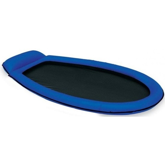 Blauw zwembad Intex luchtbed-loungebed mesh 178 x 84 cm