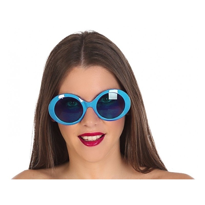 Blauwe dames verkleedbril