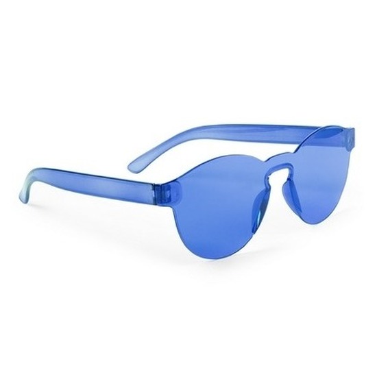 Blauwe feestbril voor volwassenen