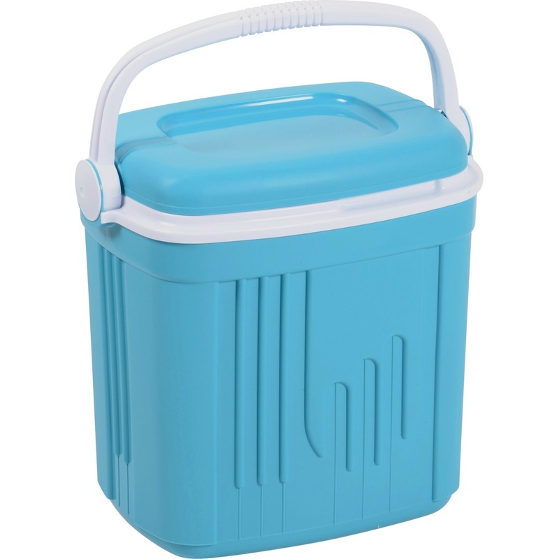 Blauwe koelbox kunststof 20 liter