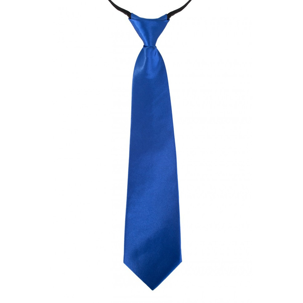 Blauwe verkleed stropdassen 40 cm voor dames-heren