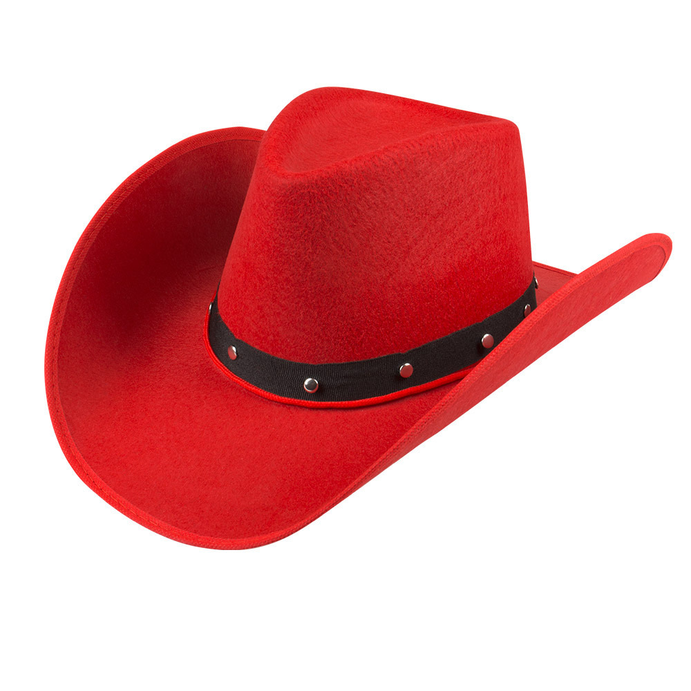 Boland Carnaval verkleed Cowboy hoed Billy Boy rood volwassenen Western thema
