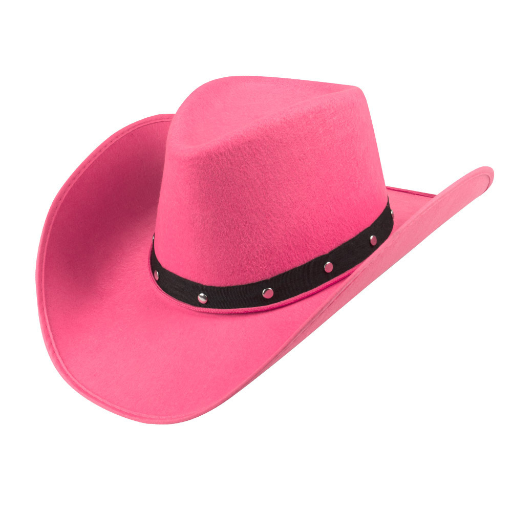 Boland Carnaval verkleed Cowboy hoed Billy Boy roze volwassenen Western thema
