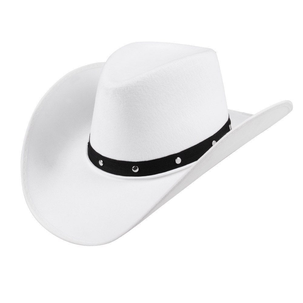 Boland Carnaval verkleed Cowboy hoed Billy Boy wit volwassenen Western thema
