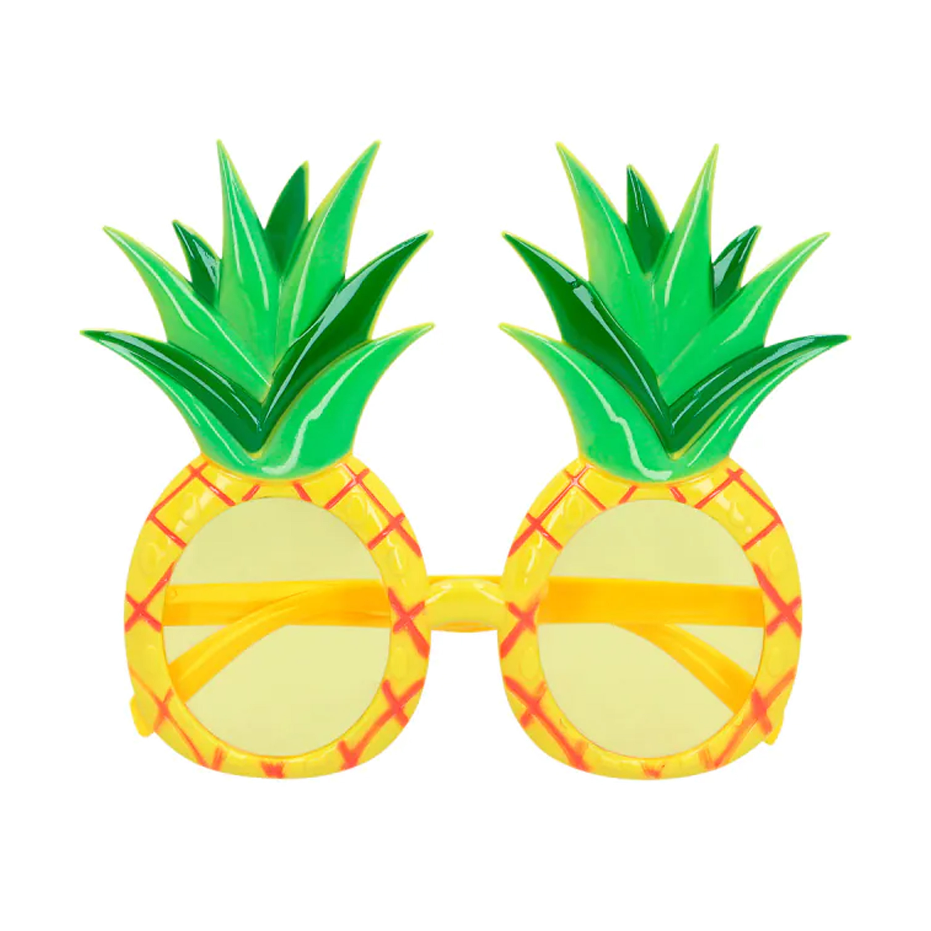 Boland Carnaval-verkleed party bril Ananas Tropisch-hawaii thema plastic volwassenen