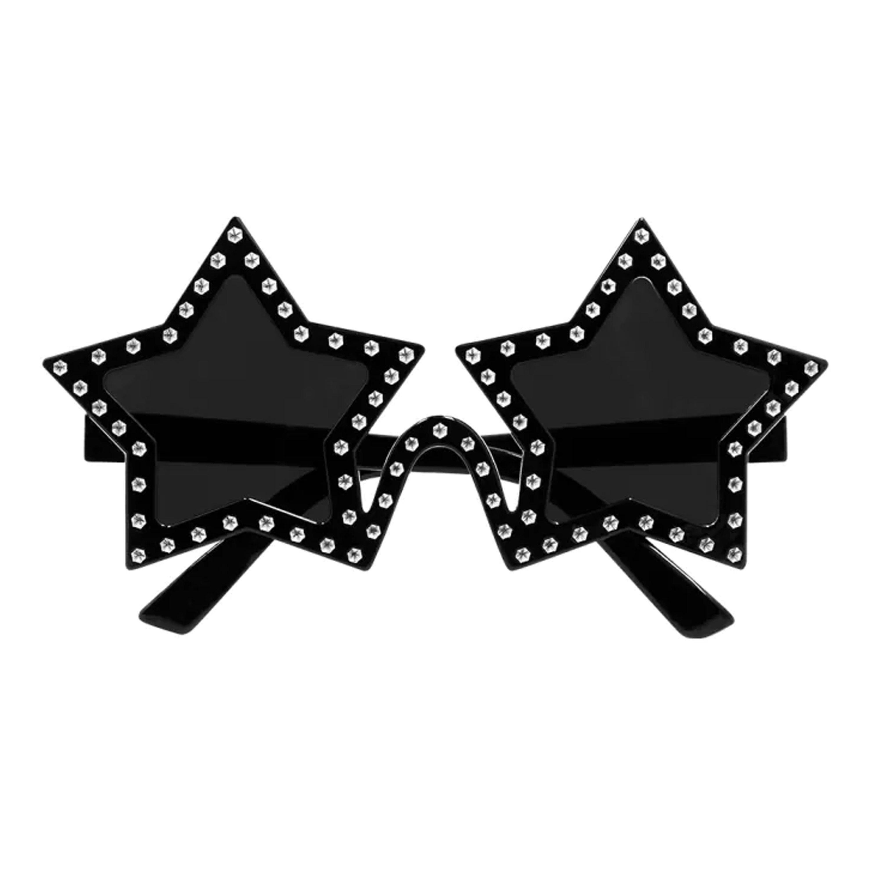 Boland Carnaval-verkleed party bril Stars Disco-eighties thema zwart volwassenen