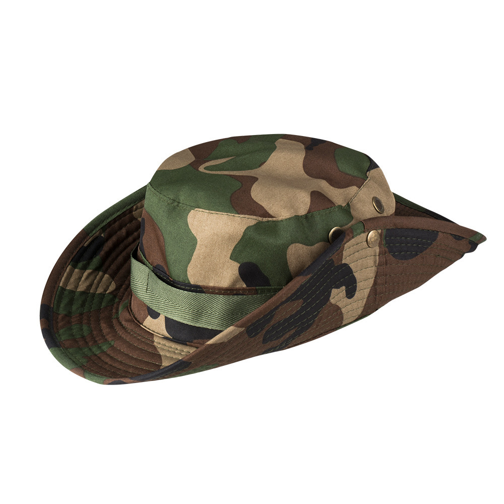 Boland Carnaval verkleed Soldaten hoed-pet camouflage groen volwassenen Militairen-leger thema