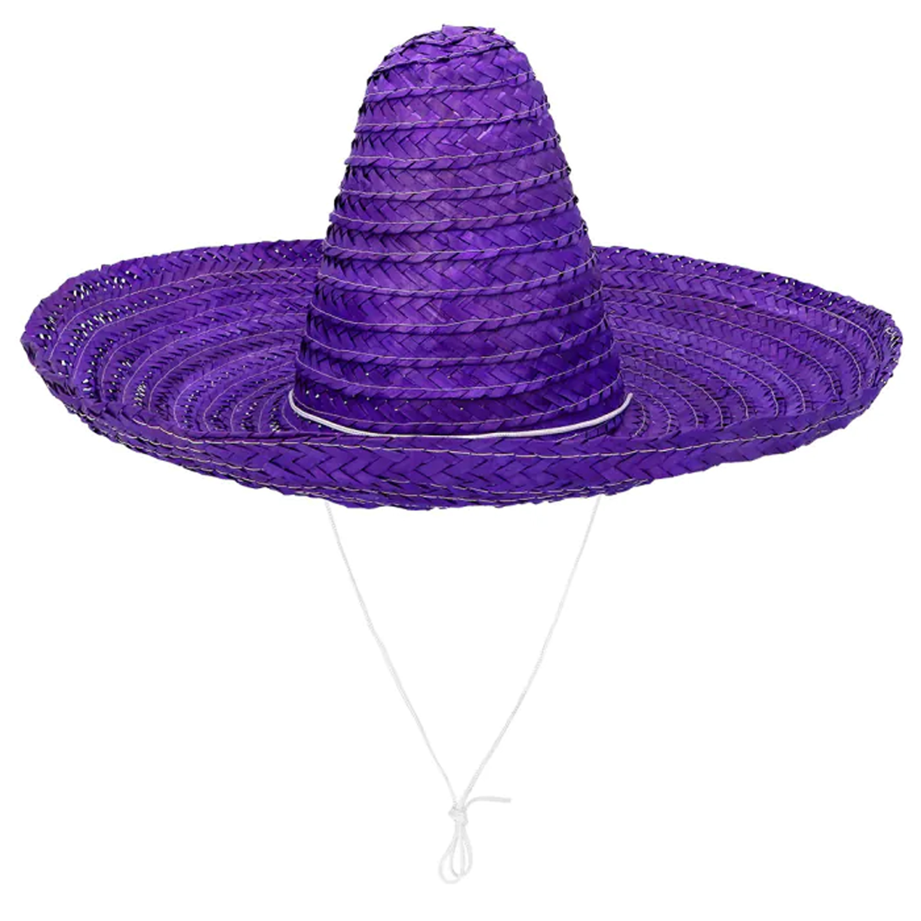 Boland party Carnaval verkleed Sombrero hoed Fiesta paars volwassenen polyester