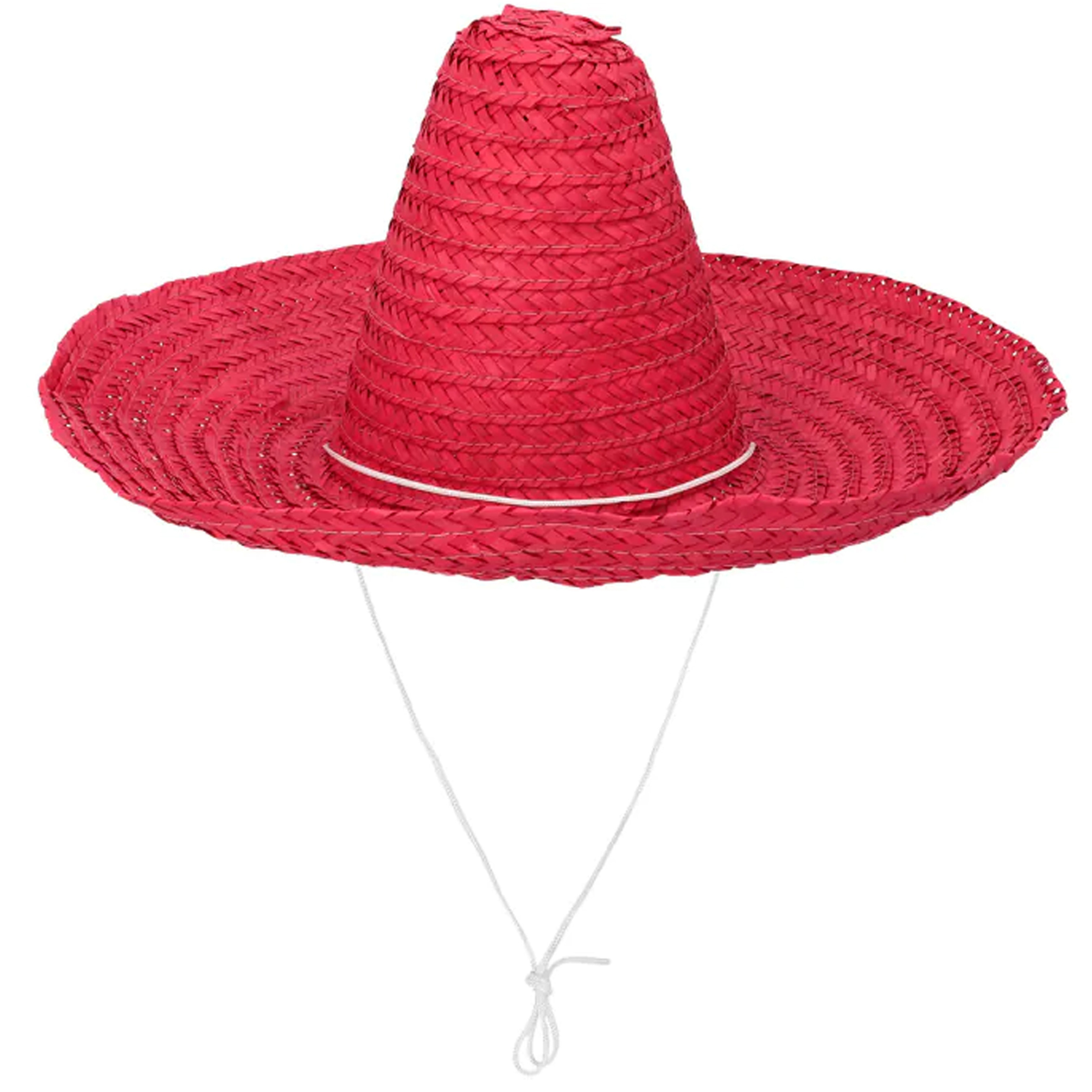 Boland party Carnaval verkleed Sombrero hoed Fiesta rood volwassenen polyester