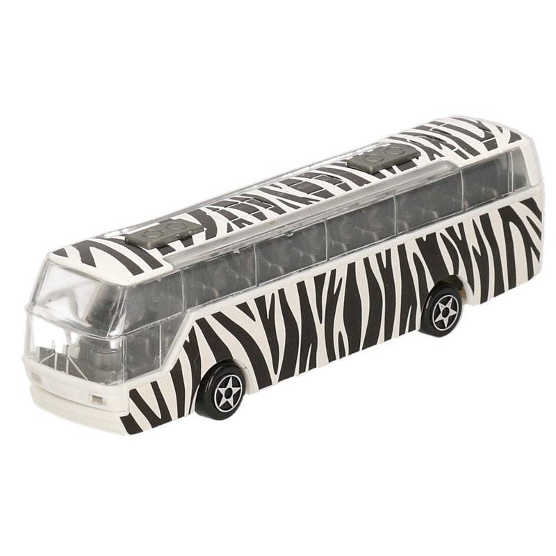 Bussafari speelgoed auto zebra print