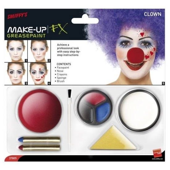 Clown schminken complete set