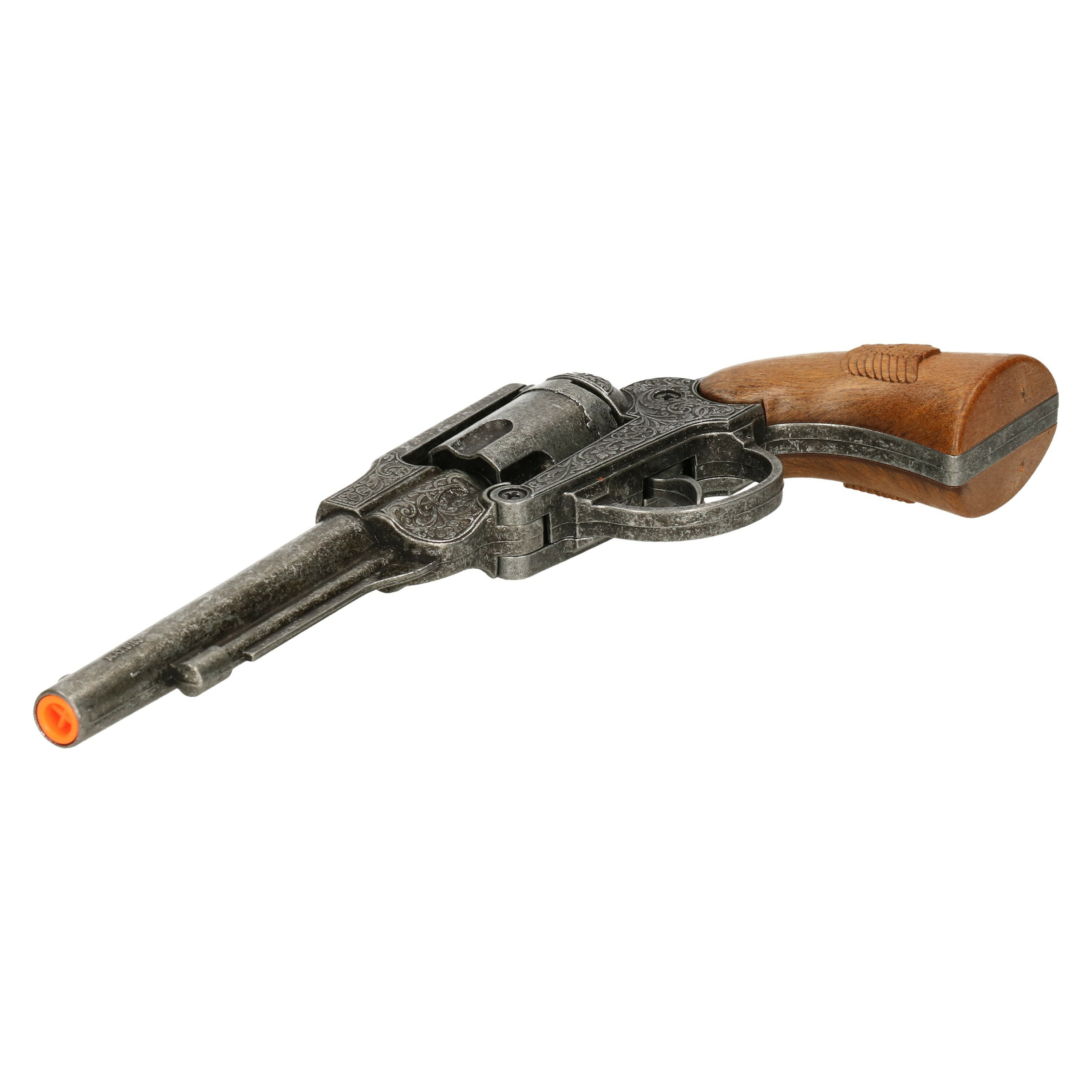 Cowboy revolver verkleedaccessoire 8 schoten western speelgoed
