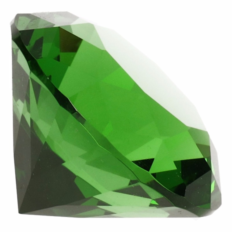 Decoratie nep emerald edelsteen 4 cm