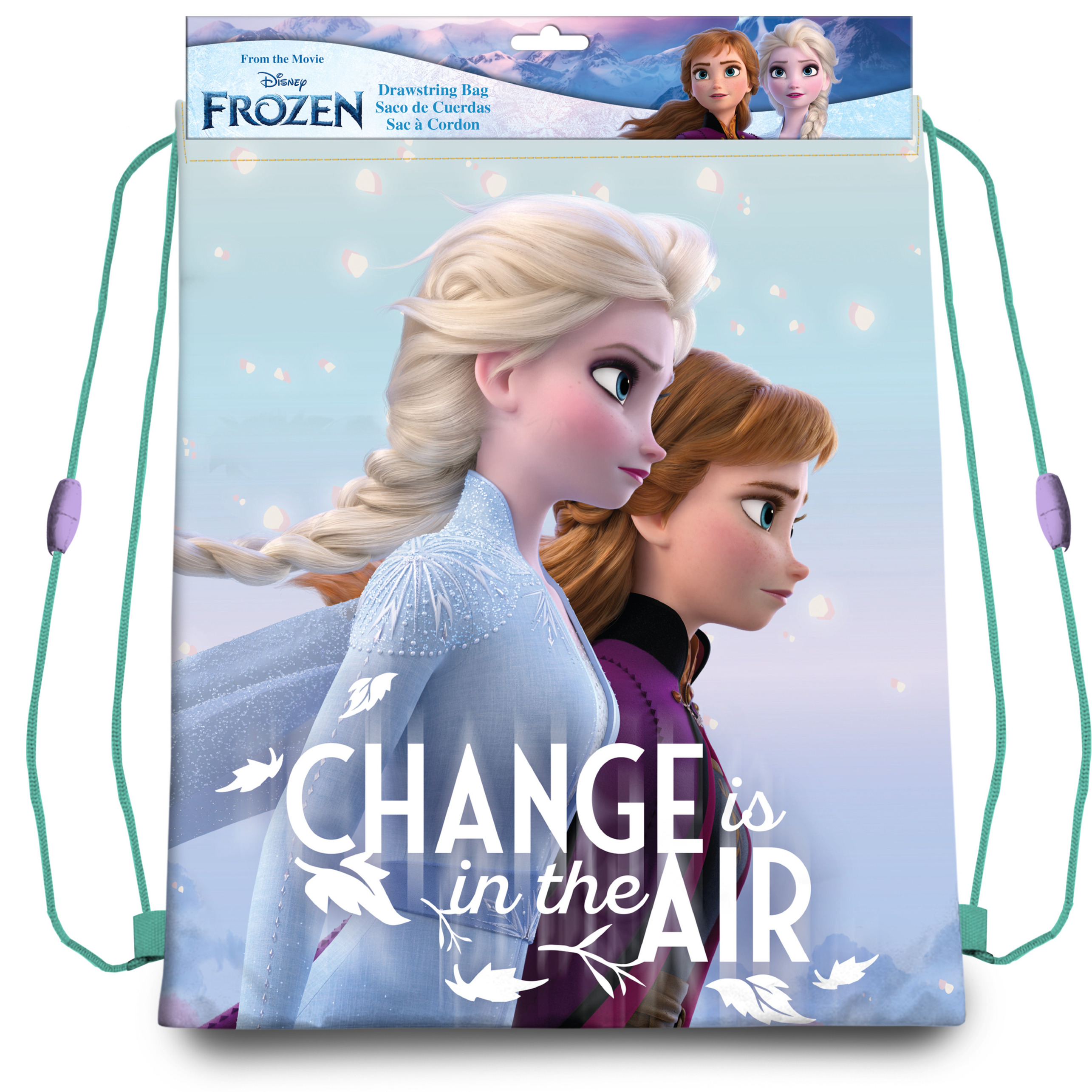 Disney Frozen 2 sport gymtas-rugzak voor kinderen 40 x 30 cm