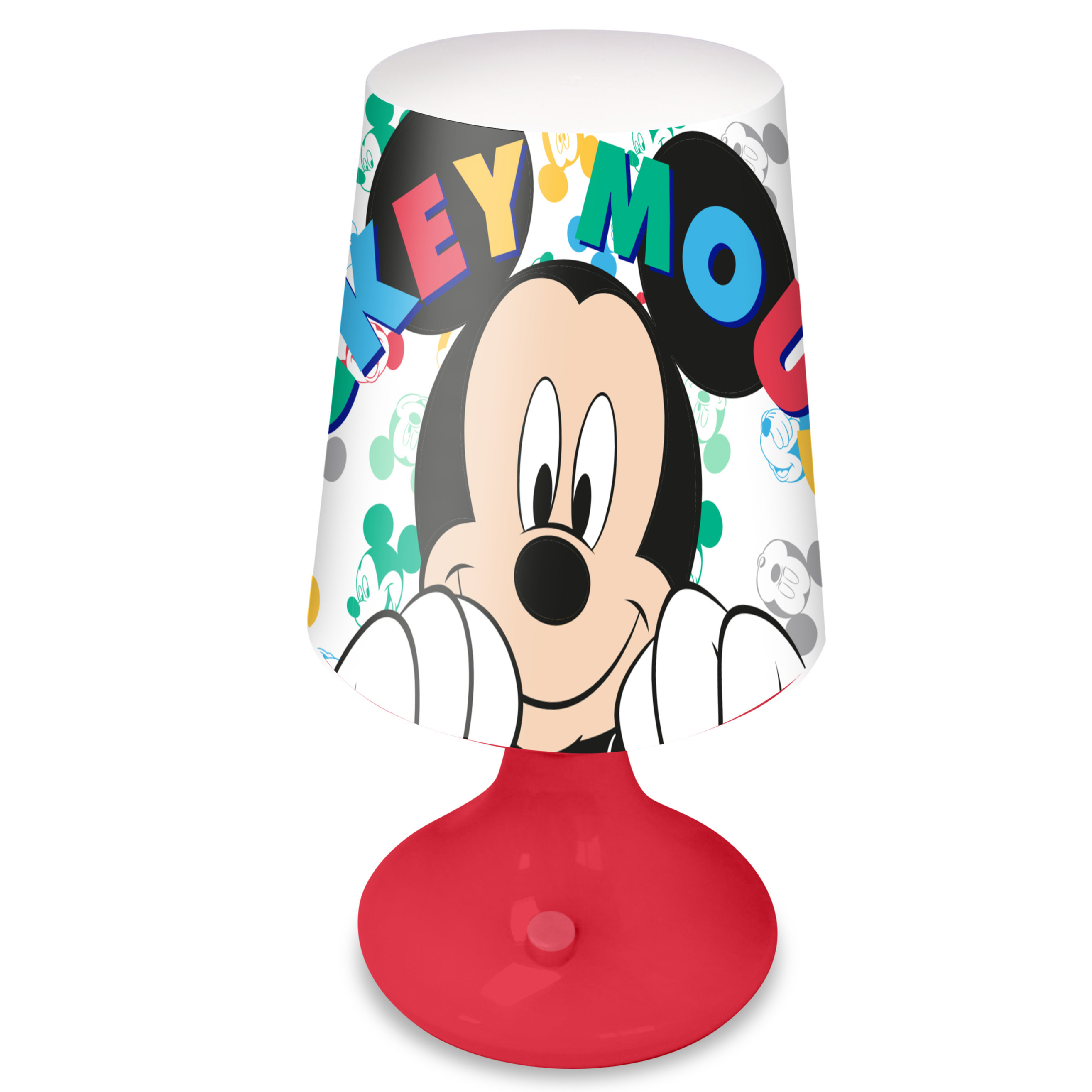 Disney Mickey Mouse tafellamp-nachtlamp 18 cm