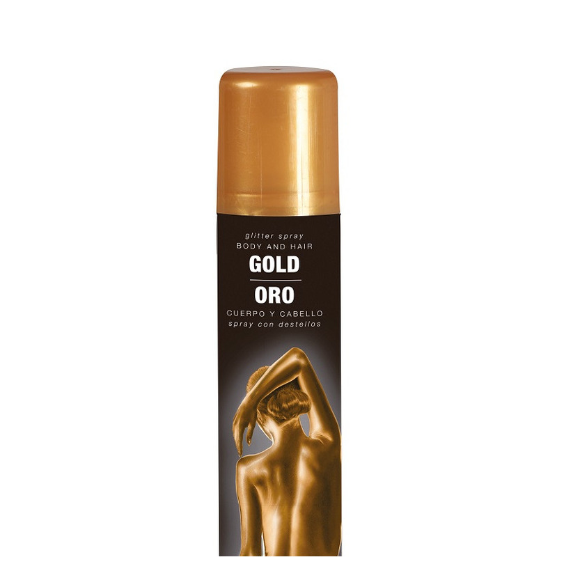 Gouden haar-lichaam uitwasbare verf bodyspray