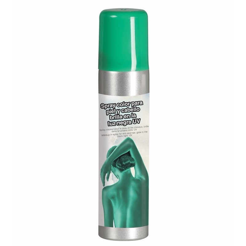Groene haar-lichaam uitwasbare verf bodyspray