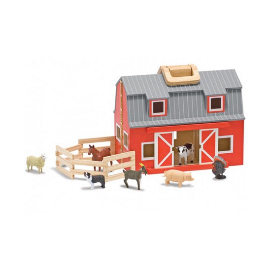 Grote houten speelgoed schuur boerderij
