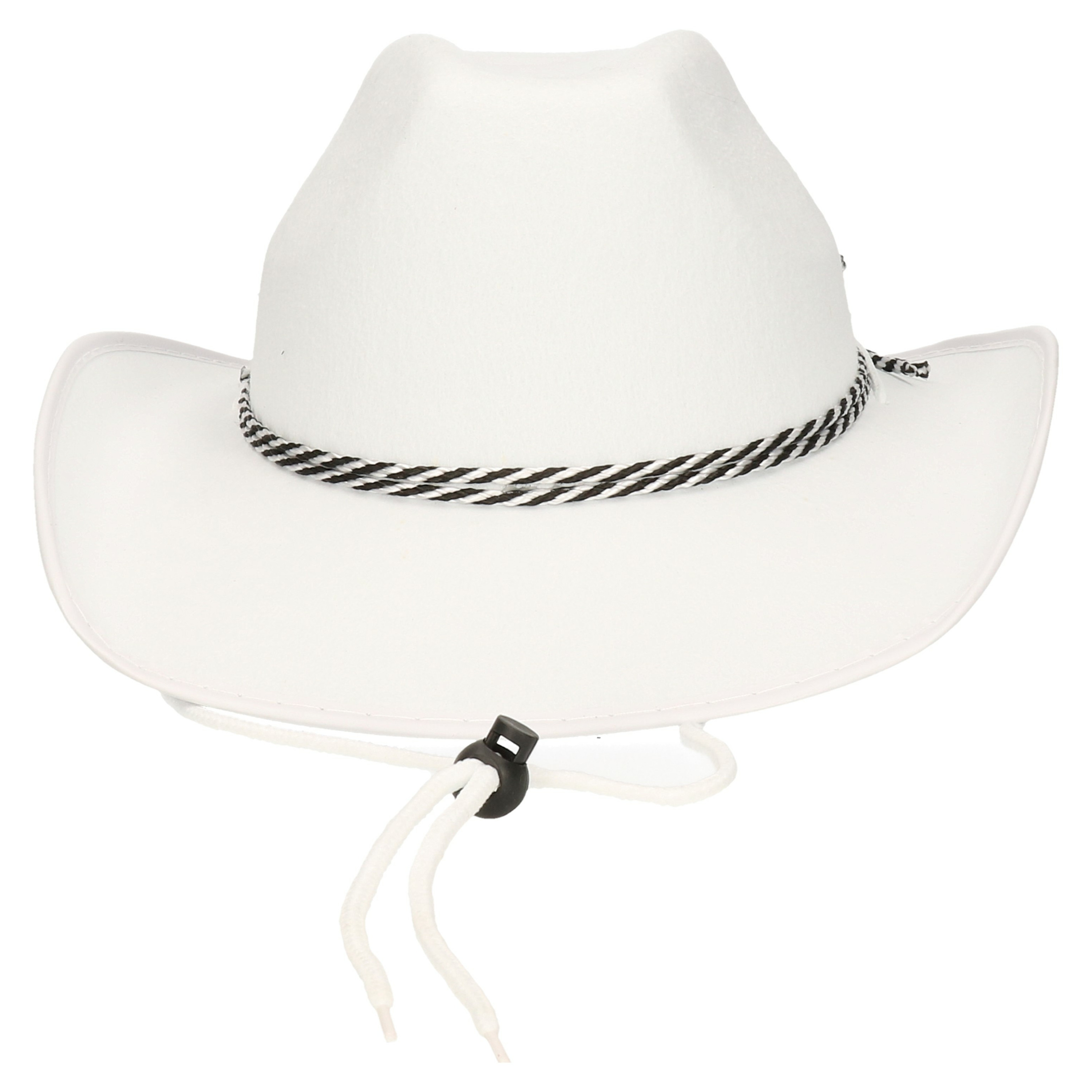 Guirca Carnaval verkleed Cowboy hoed Memphis wit volwassenen Western thema