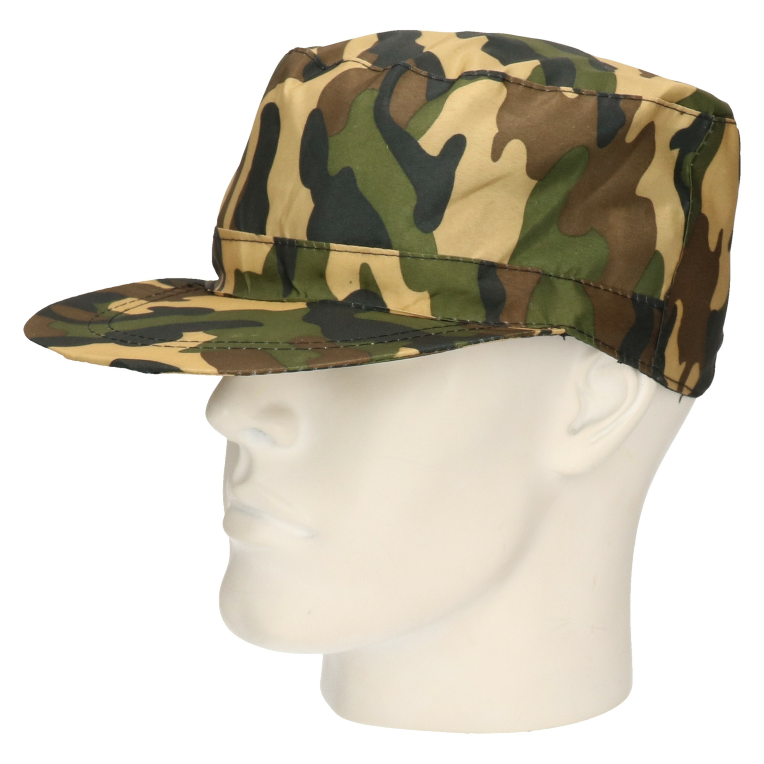 Guirca Carnaval verkleed Soldaten hoed-cap camouflage groen volwassenen Militairen-leger thema