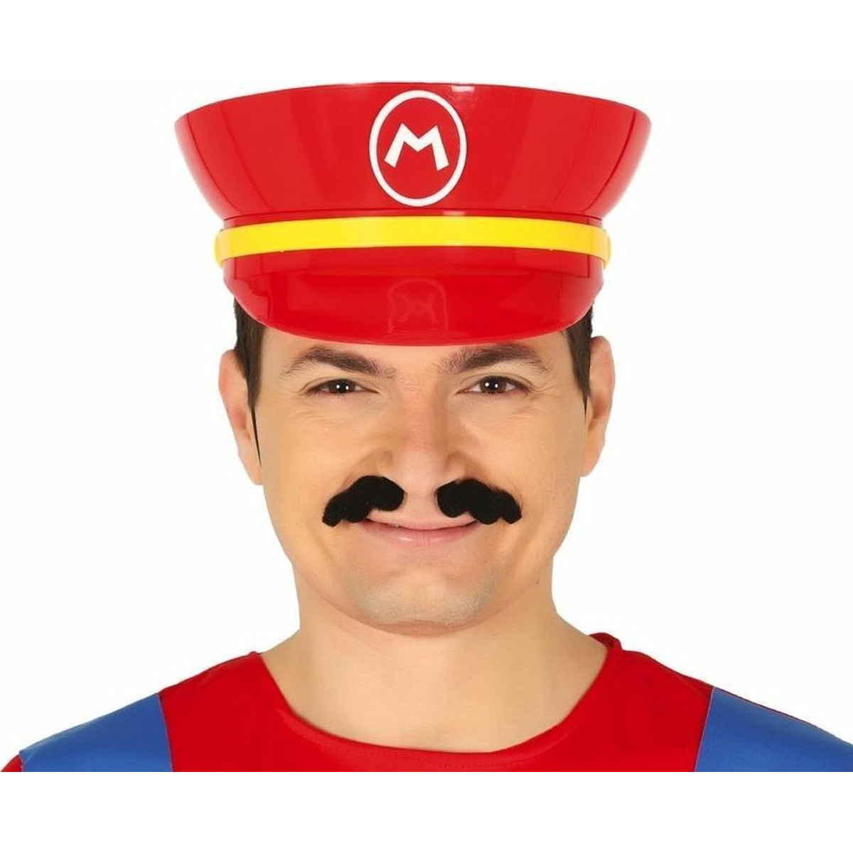Guirca game verkleed pet loodgieter Mario rood volwassenen carnaval-themafeest