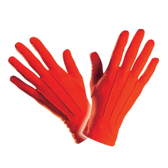 Handschoen rood kort