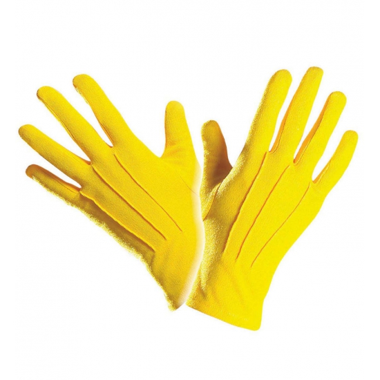 Handschoenen geel kort