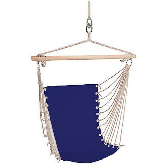 Hangmat stoel-hangende stoel blauw 100 x 60 cm