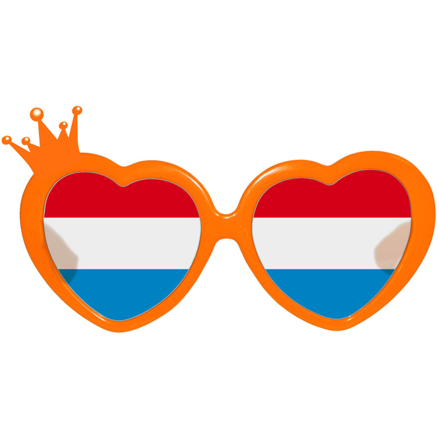 Hartvormige Oranje bril