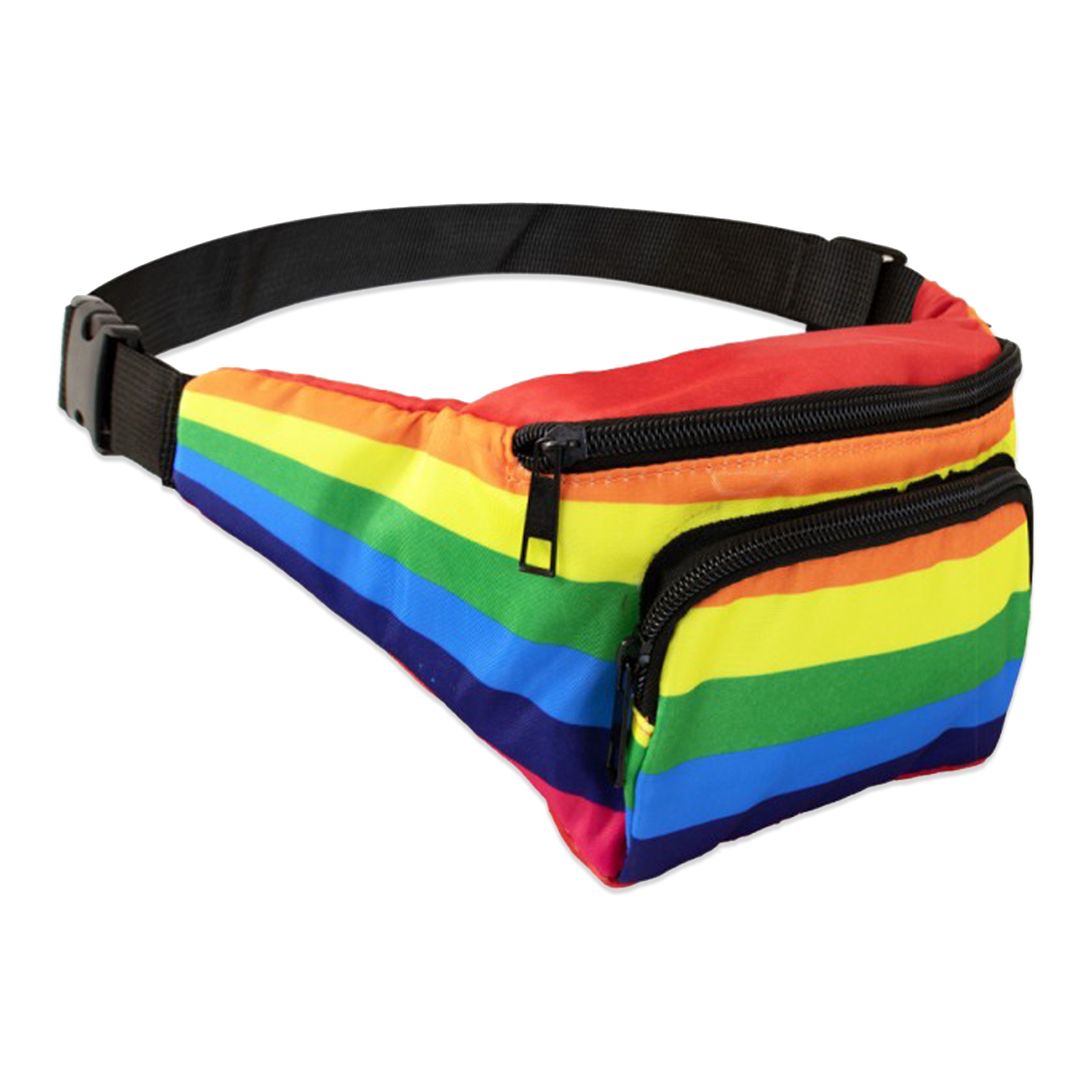 Heuptasje voor volwassenen Verkleed-Pride artikel Regenboog vlag kleuren print