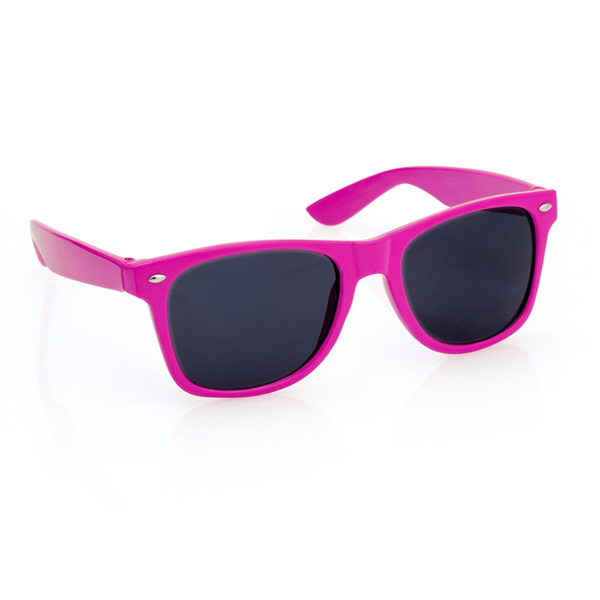 Hippe party zonnebril fuchsia roze volwassenen