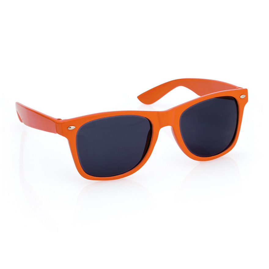 Hippe party zonnebril oranje volwassenen