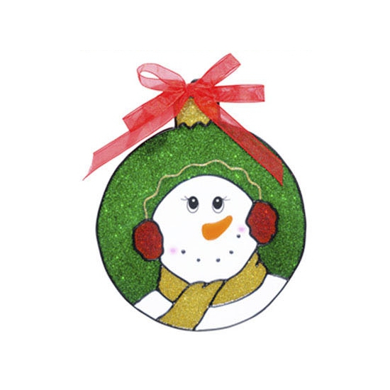 Kerst decoratie stickers sneeuwpop plaatjes 18 cm