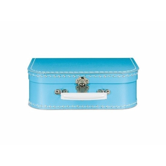 Kinderkoffertje blauw 25 cm