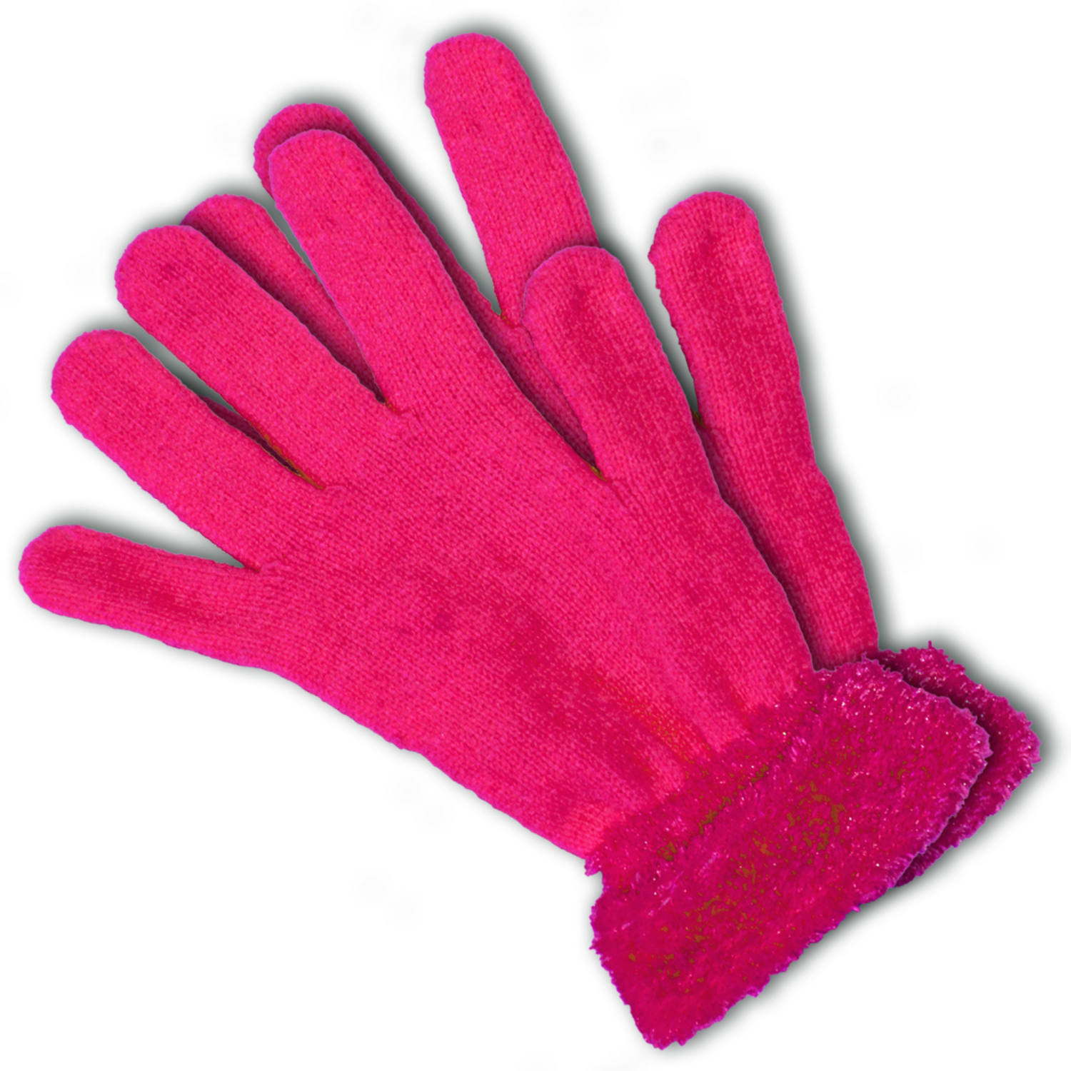 Knalroze verkleed dames handschoenen