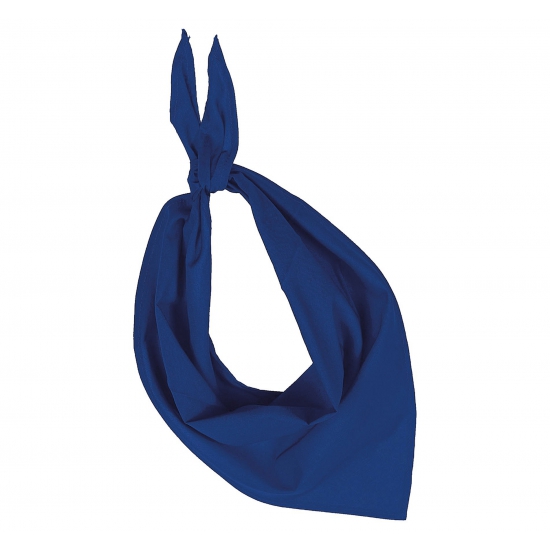 Kobalt blauwe hals zakdoeken bandana style