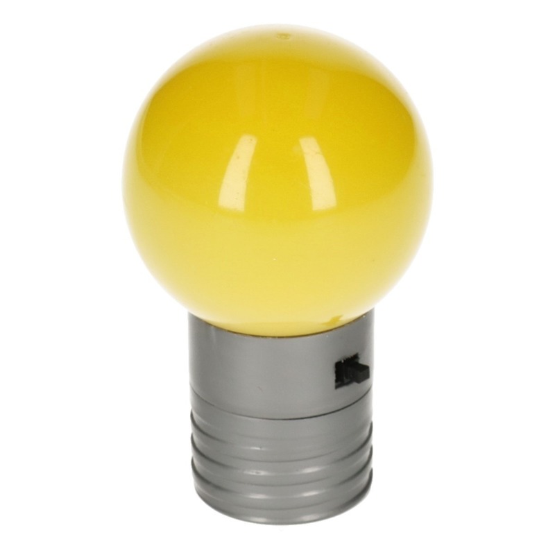 Koelkast magneten met LED lamp geel 4,5 cm