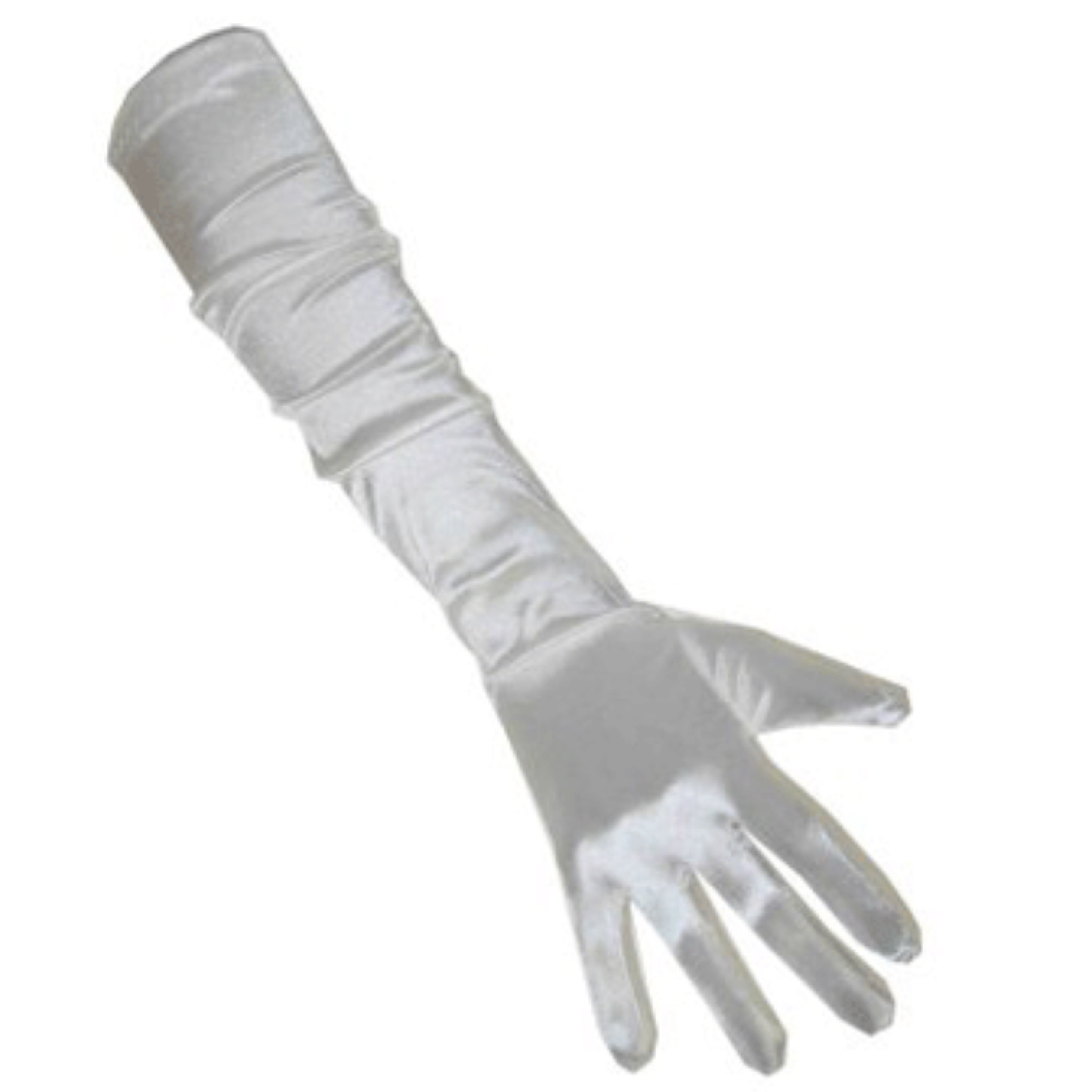 Lange gala handschoenen wit