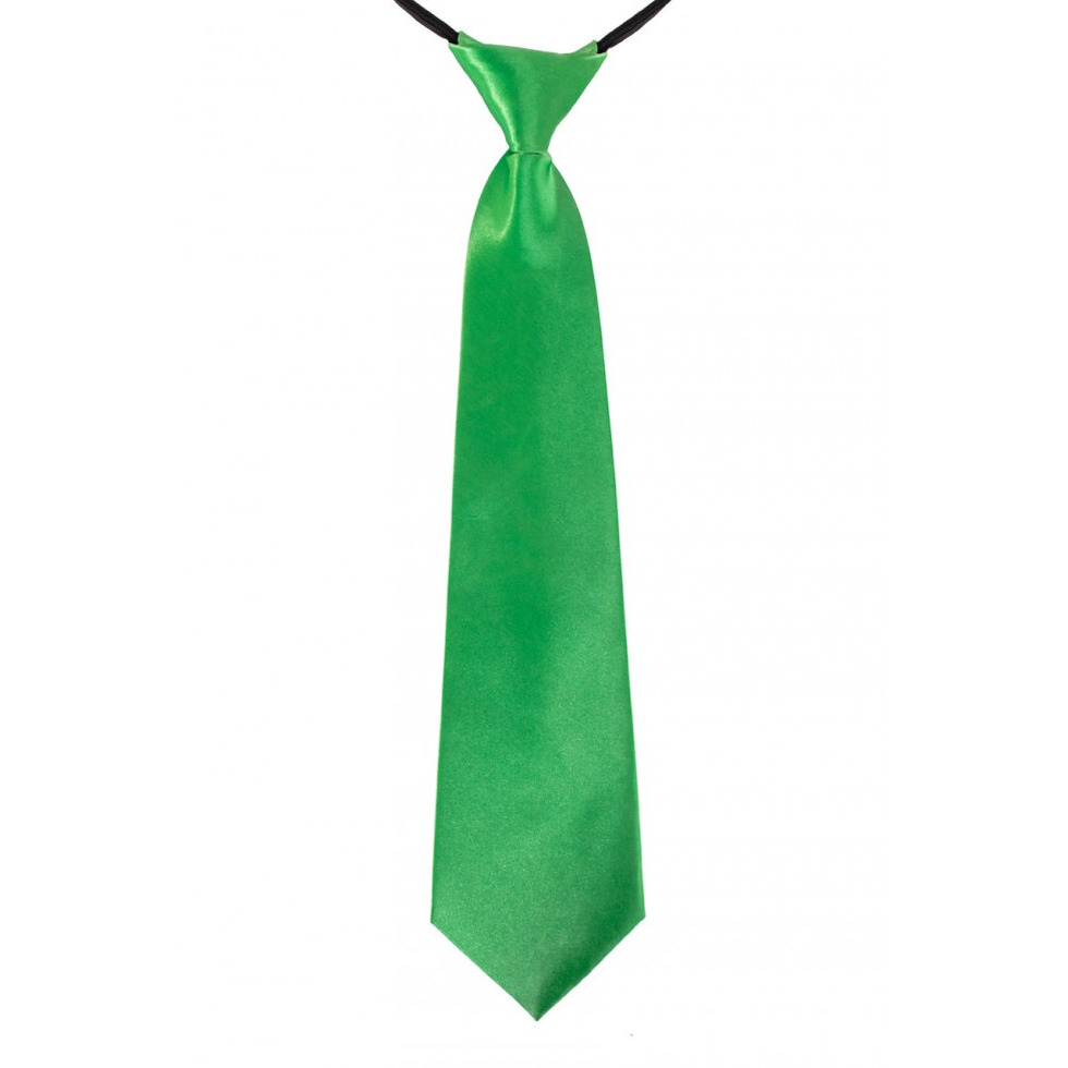 Limegroene verkleed stropdassen 40 cm voor dames-heren