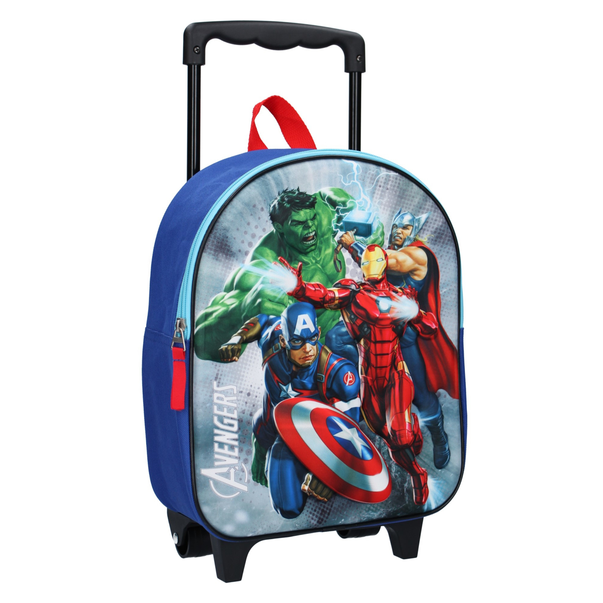 Marvel Avengers koffer op wieltjes blauw 31 cm voor kinderen