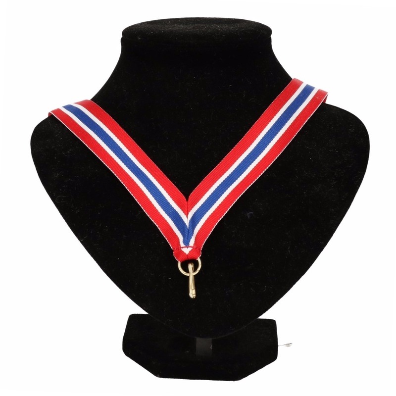 Medaille lint rood-wit-blauw