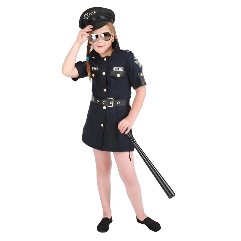 Meisjes politie jurkje
